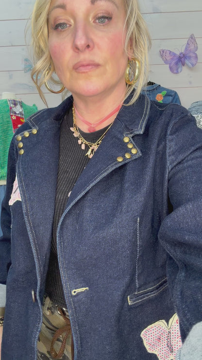Vintage block Quilt Blazer